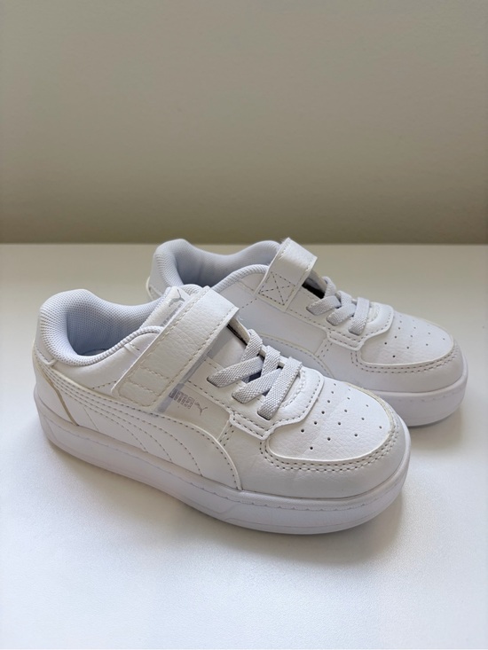 Puma Other - Puma Kids White Low-Top Velcro & Lace Sneakers